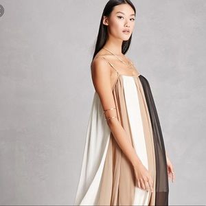 Line + Dot tan/Cream/Black Dress